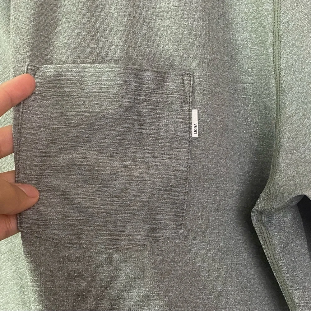 Vuori 2XL ARMY HEATHER GREEN Short Sleeve Tradewind Performance Tee T-Shirt - Picture 9 of 9
